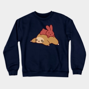 Sloth and Bunny Crewneck Sweatshirt